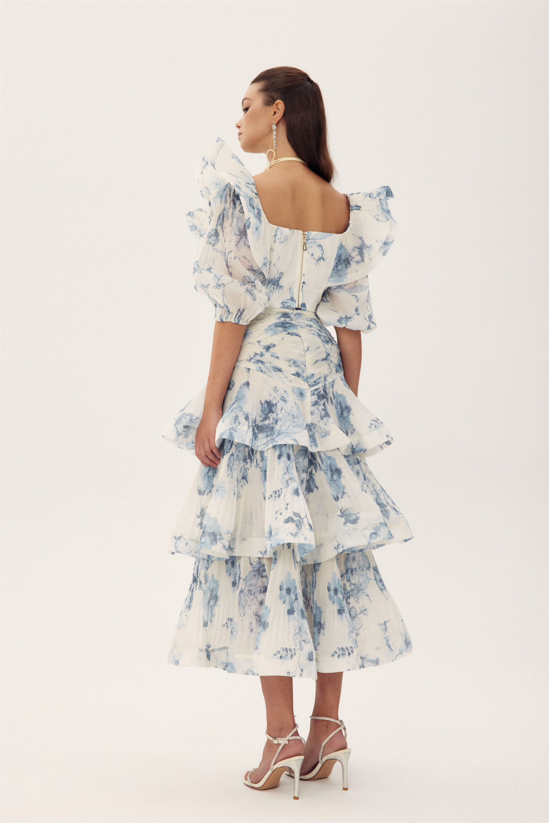 Sylvia Floral Printed Tulle Set