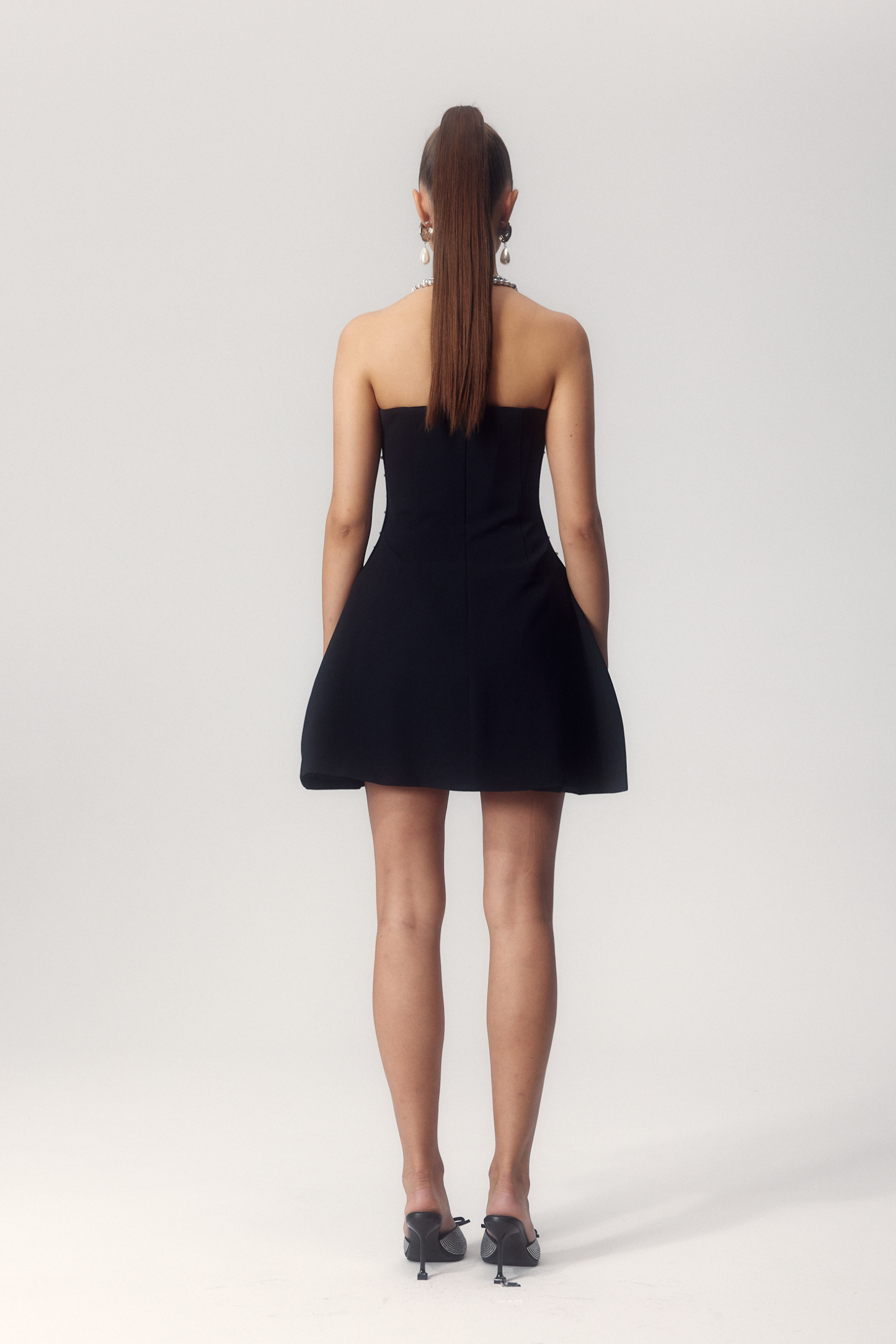 Frances Crystal-embellished Sleeveless Mini Dress