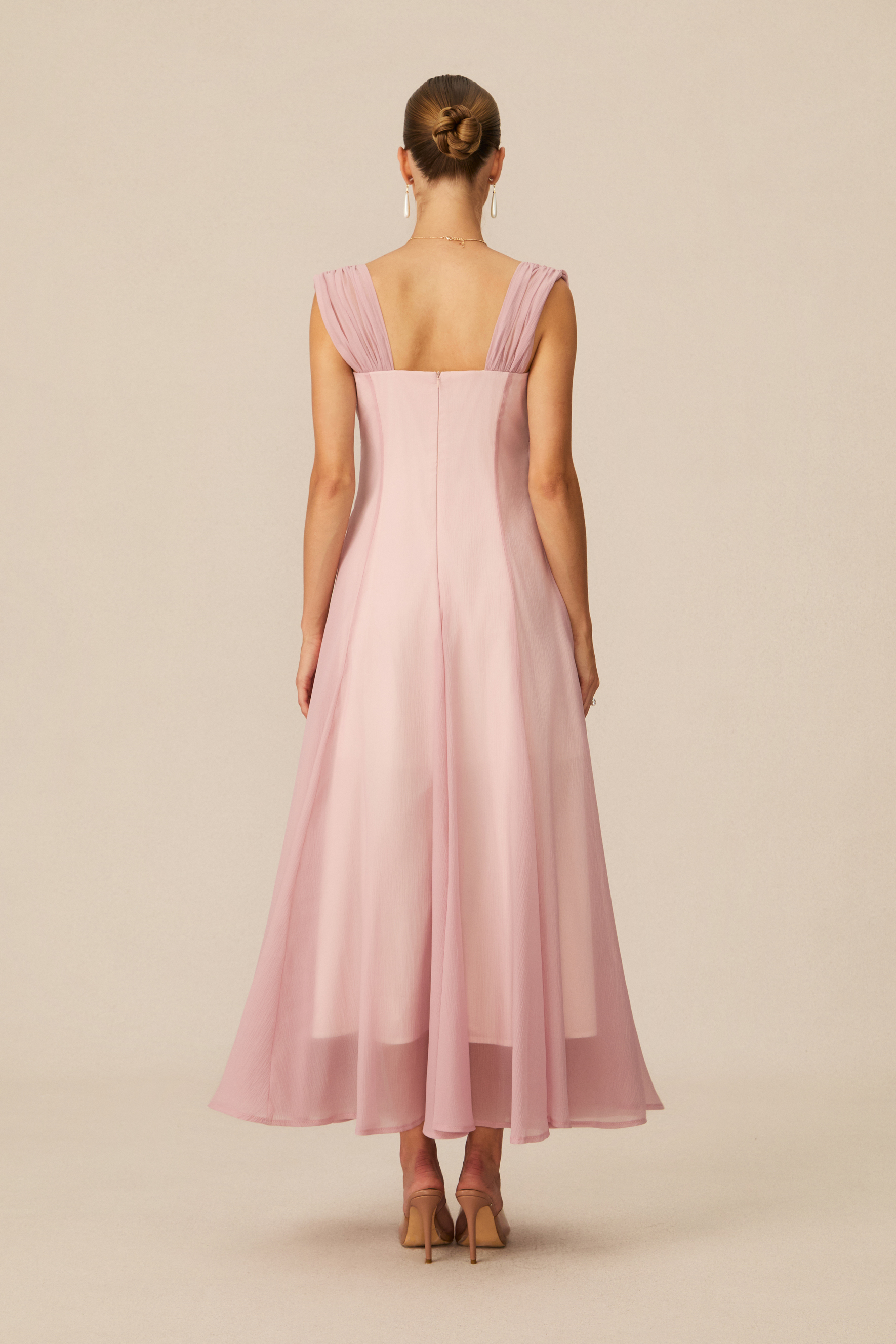 Keeper of My Heart Pink Wide Strap Maxi Dress