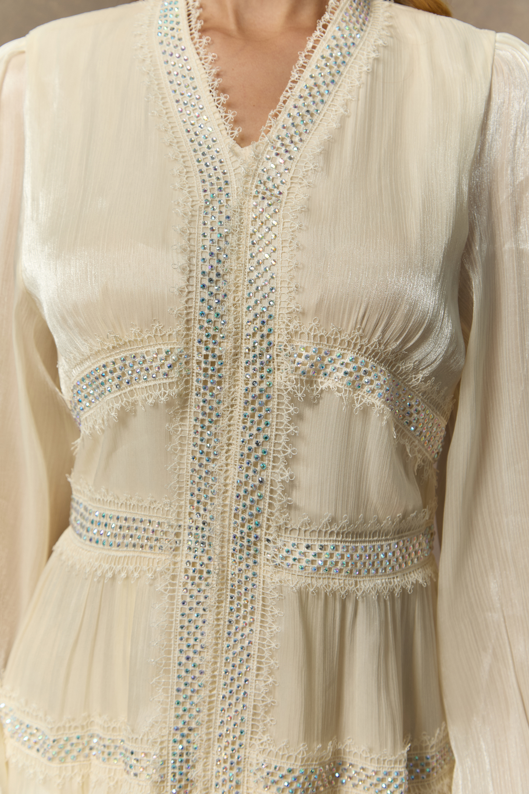 Feeling Of Forever White V-Neck Tiered Ruffle Midi Dress