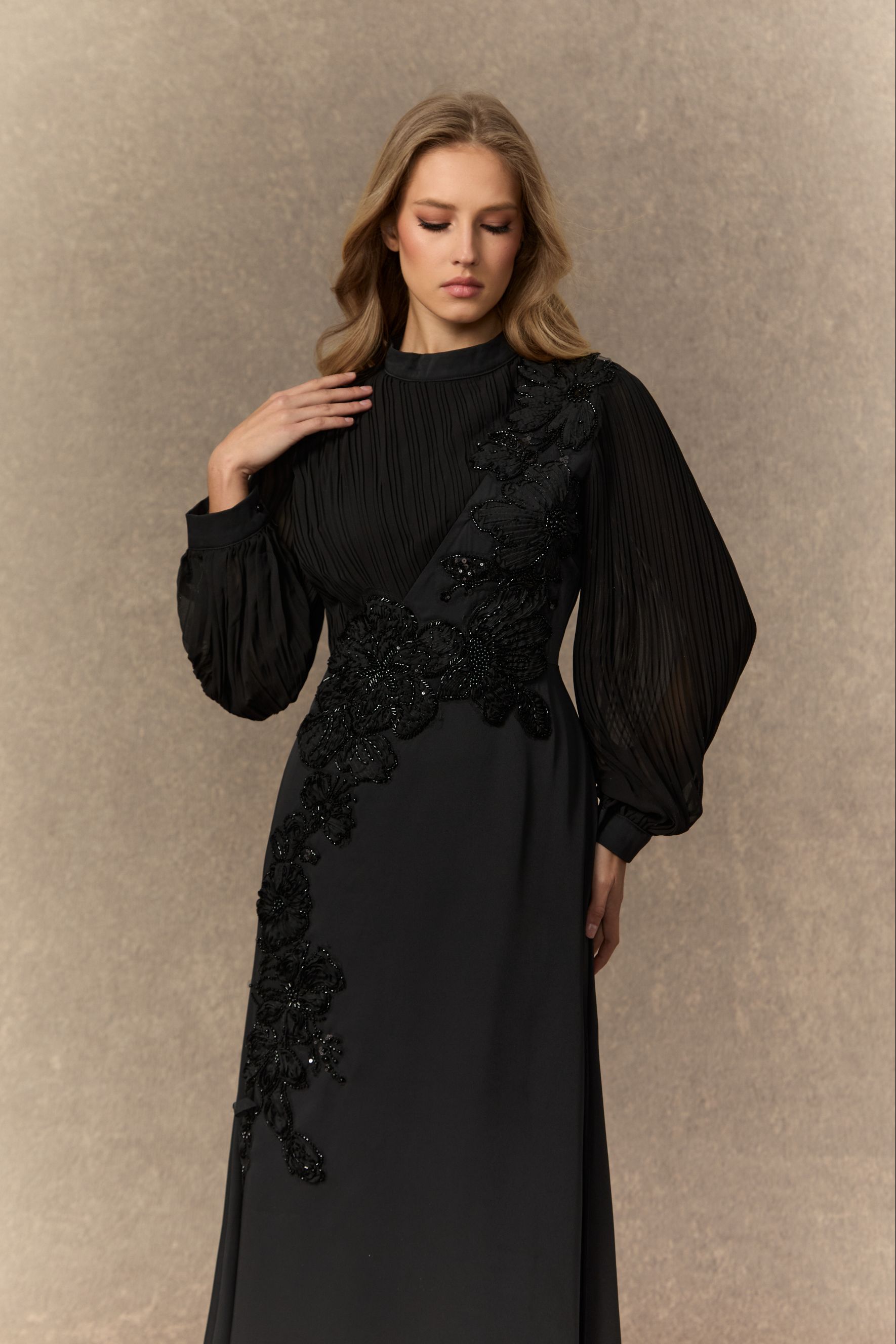 Joyful Poise Burgundy Sequin Embroidered Floral Maxi Dress