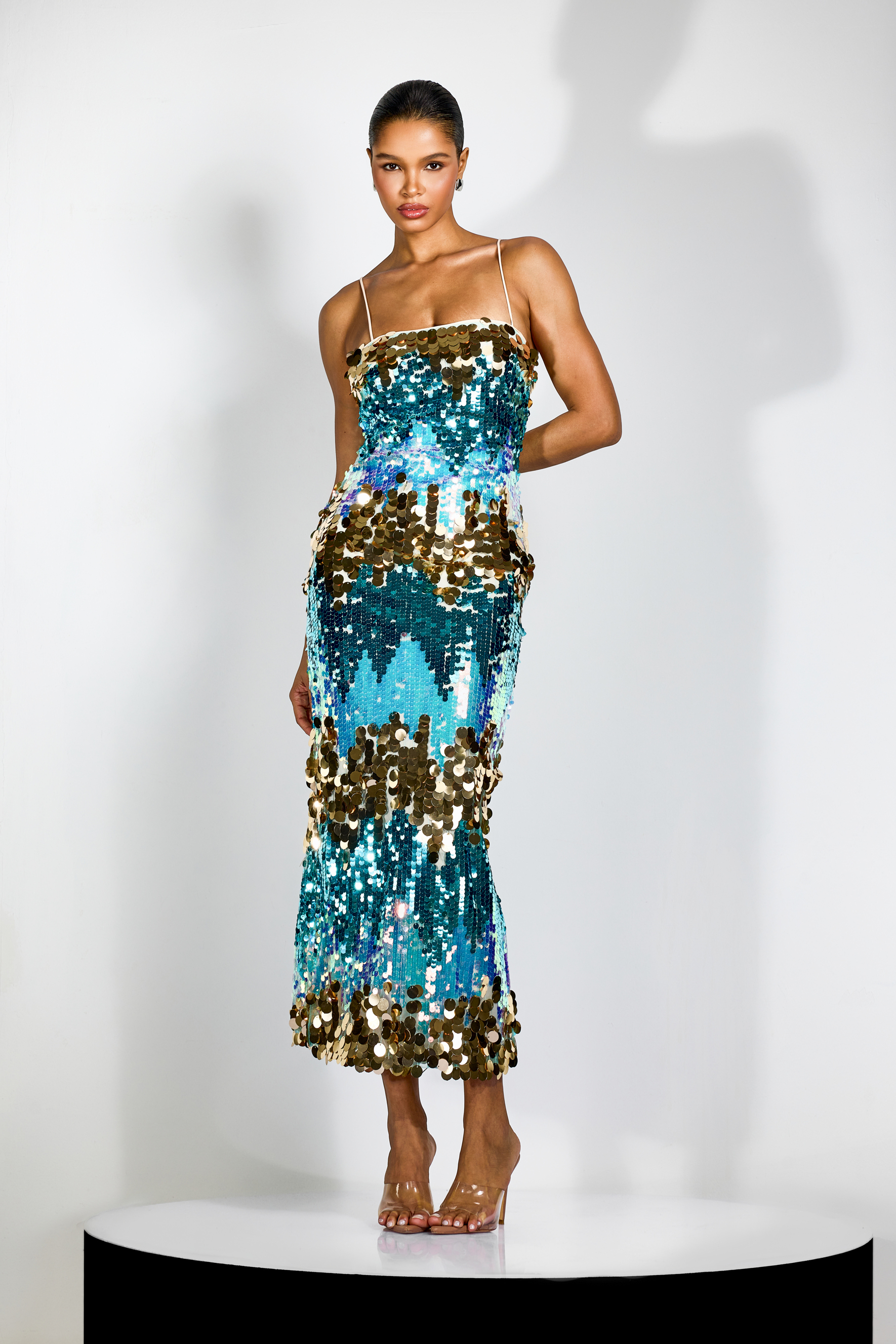 Sequins Cami Maxi Dress｜Resort Tropical women Vacation Dresses - sunfere