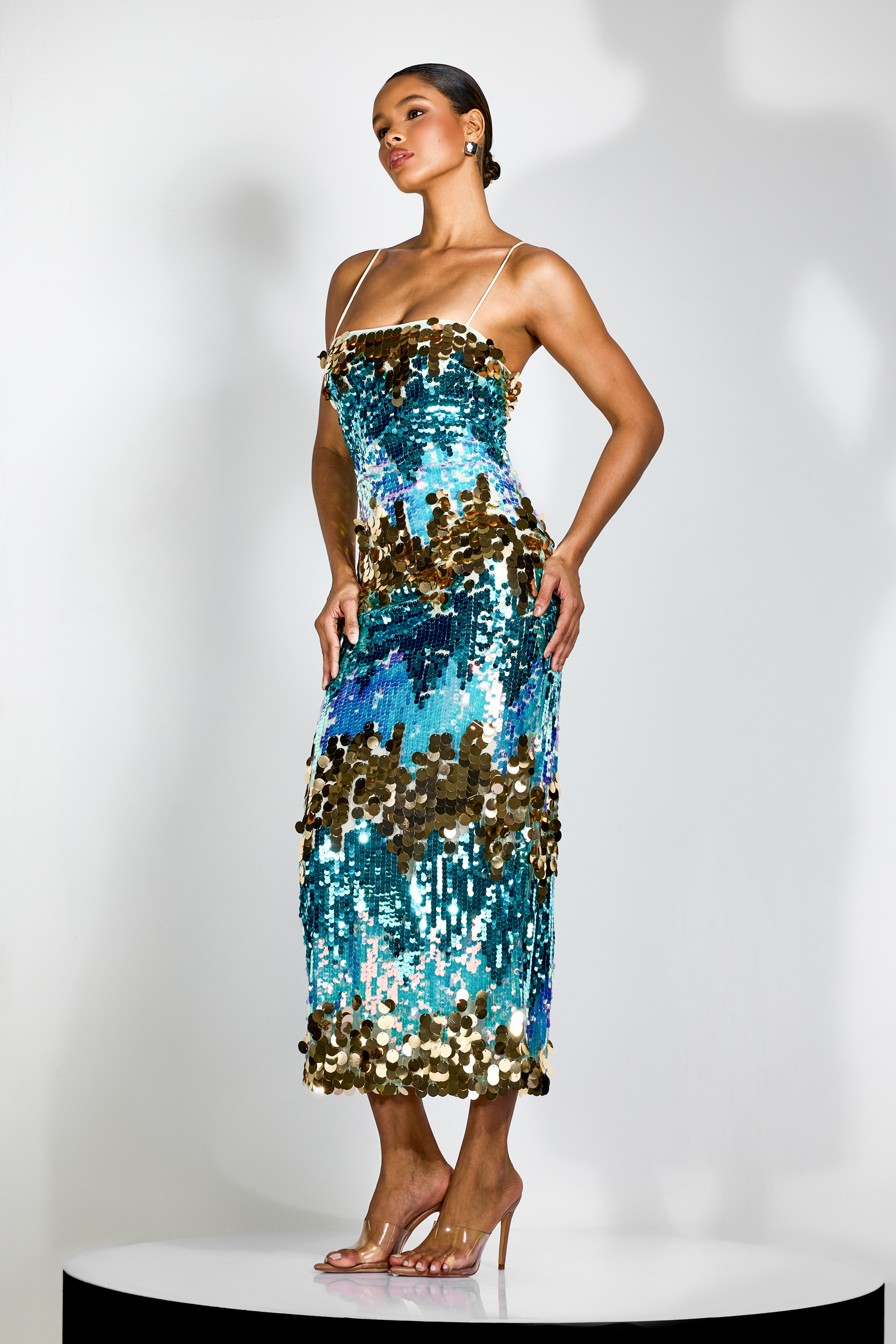 Sequins Cami Maxi Dress｜Resort Tropical women Vacation Dresses - sunfere