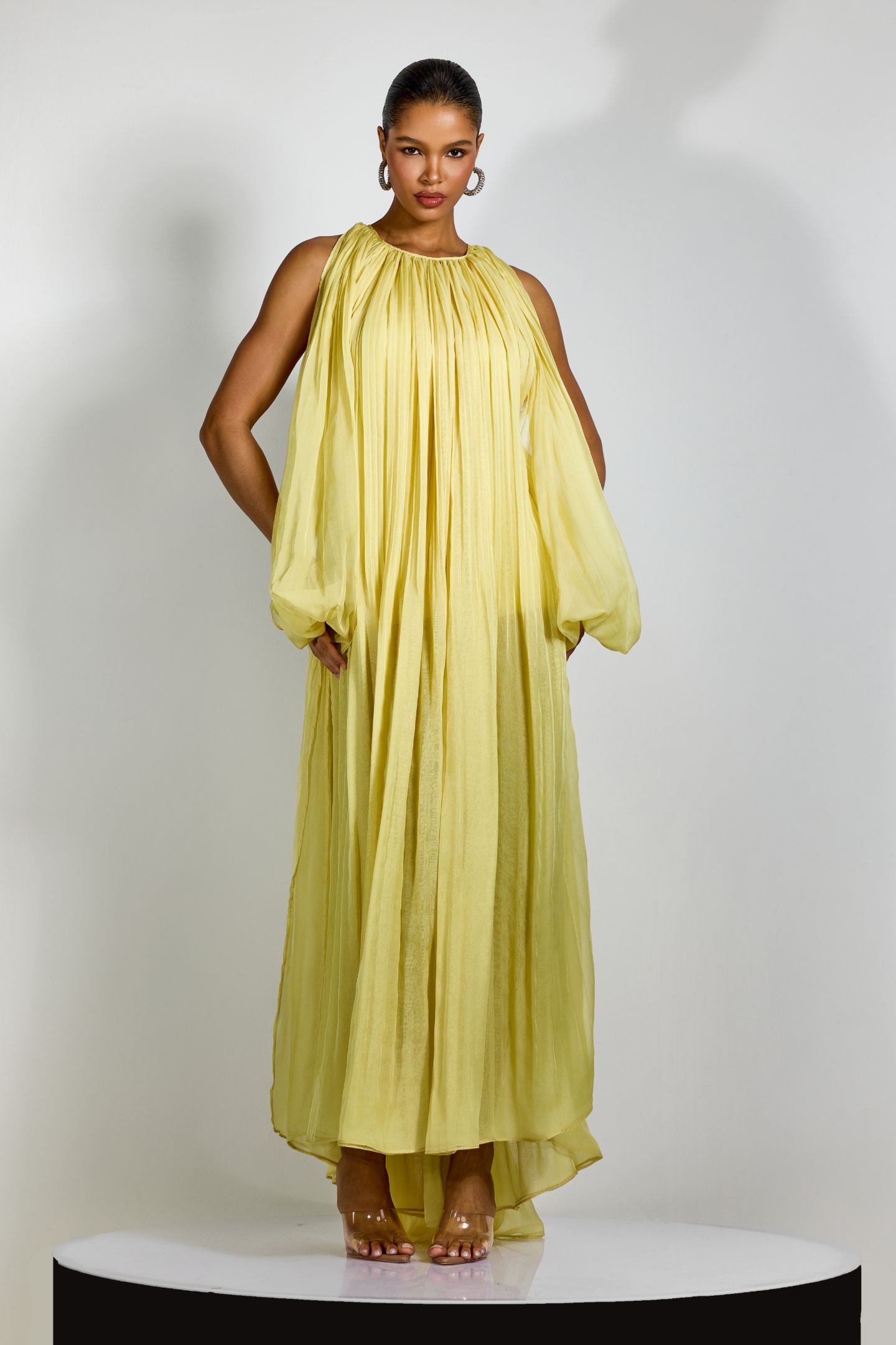 Angela Halter Neck Backless Maxi Dress