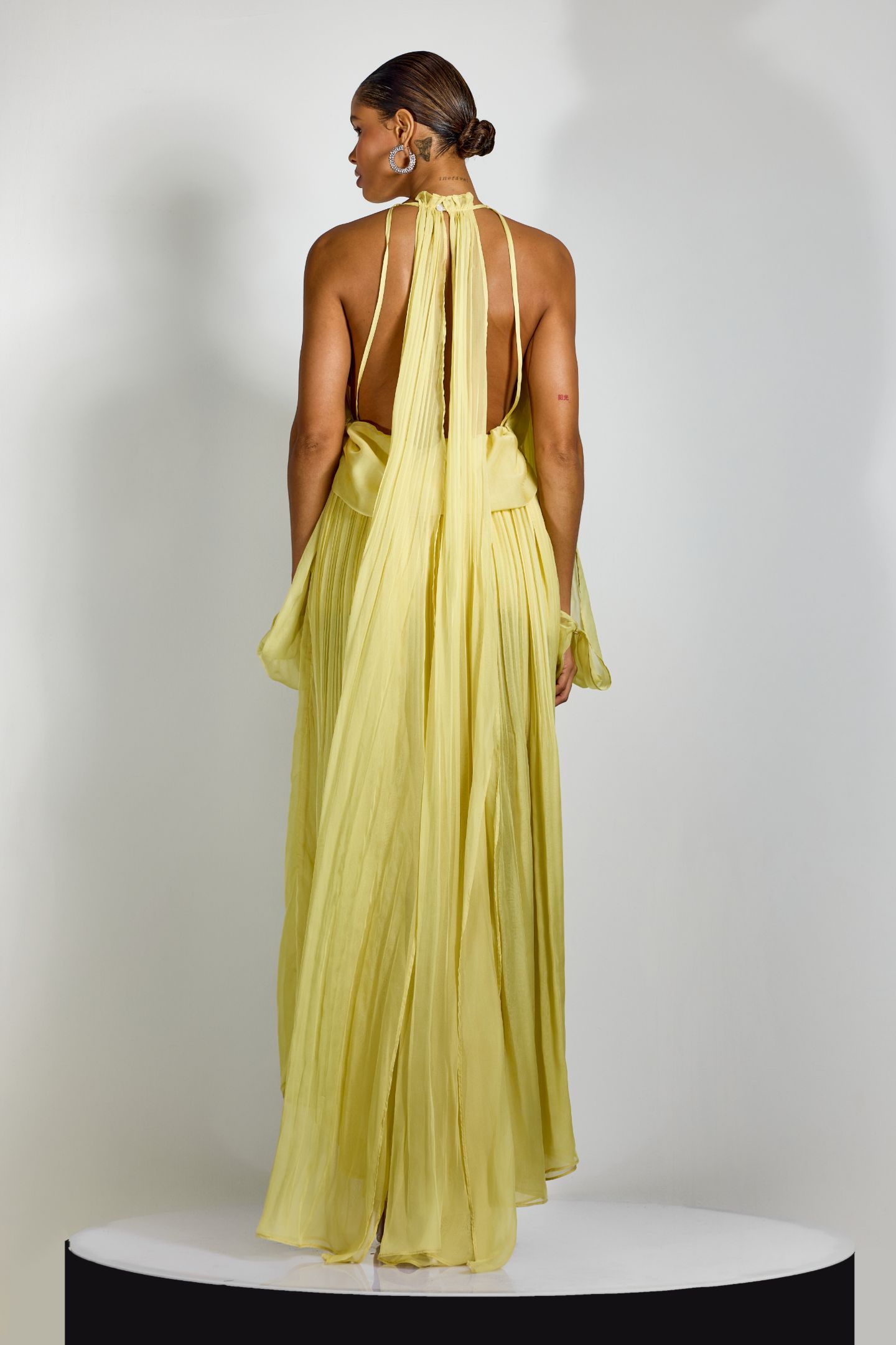 Angela Halter Neck Backless Maxi Dress