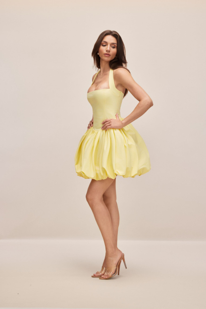 Frances Halter Neck Bubble Mini Dress