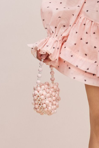 Floral Beaded Pearl Handbag