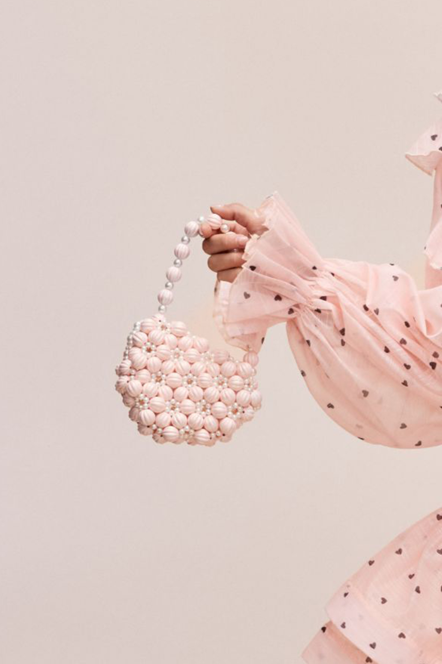 Floral Beaded Pearl Handbag