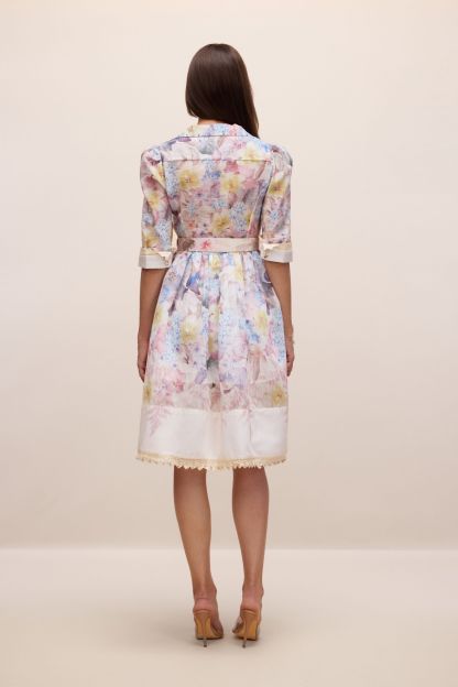 Peggy Floral Print Short Sleeve Mini Dress