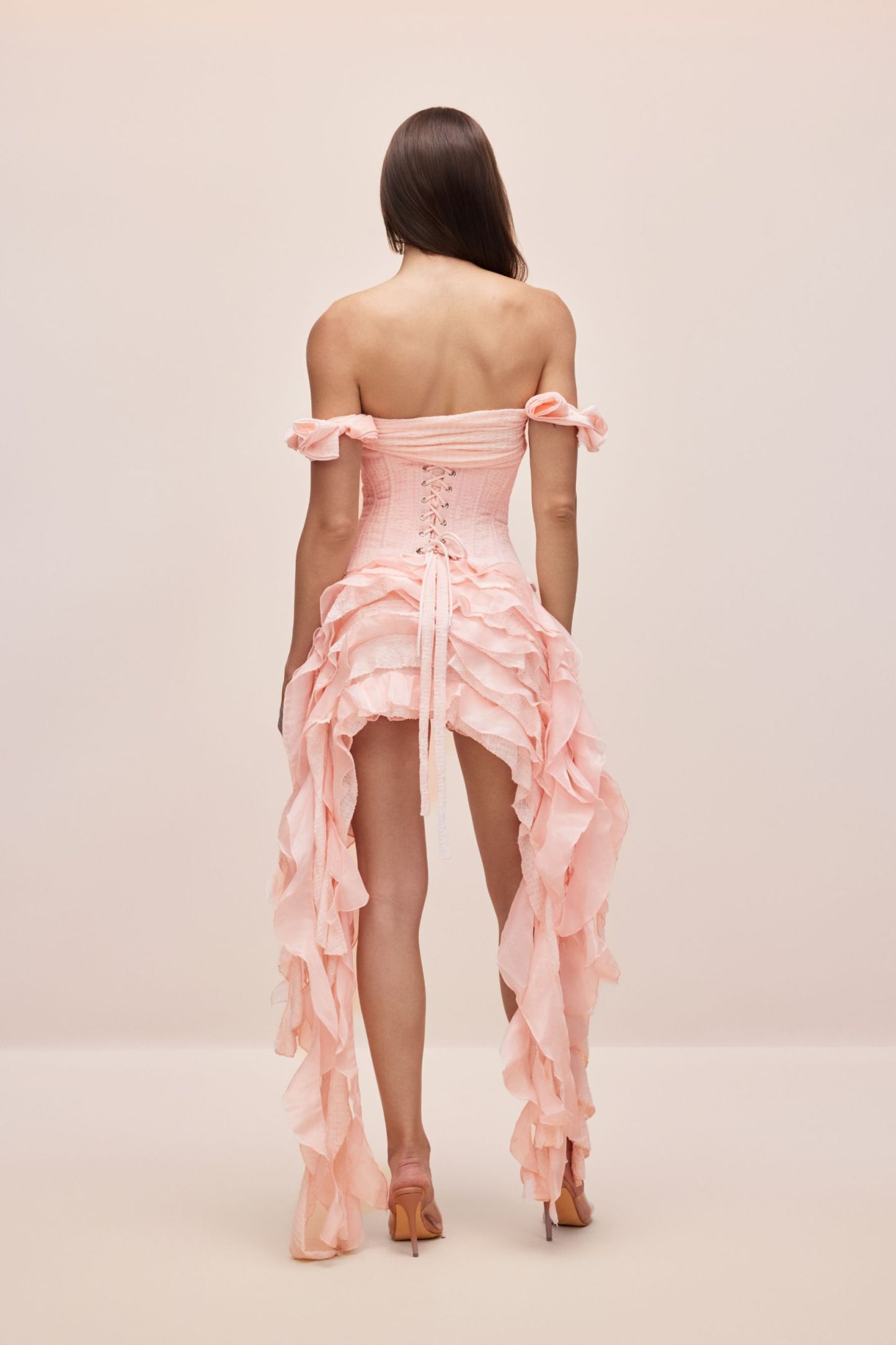 Eva Corset Off Shoulder Ruffle Skirt Set