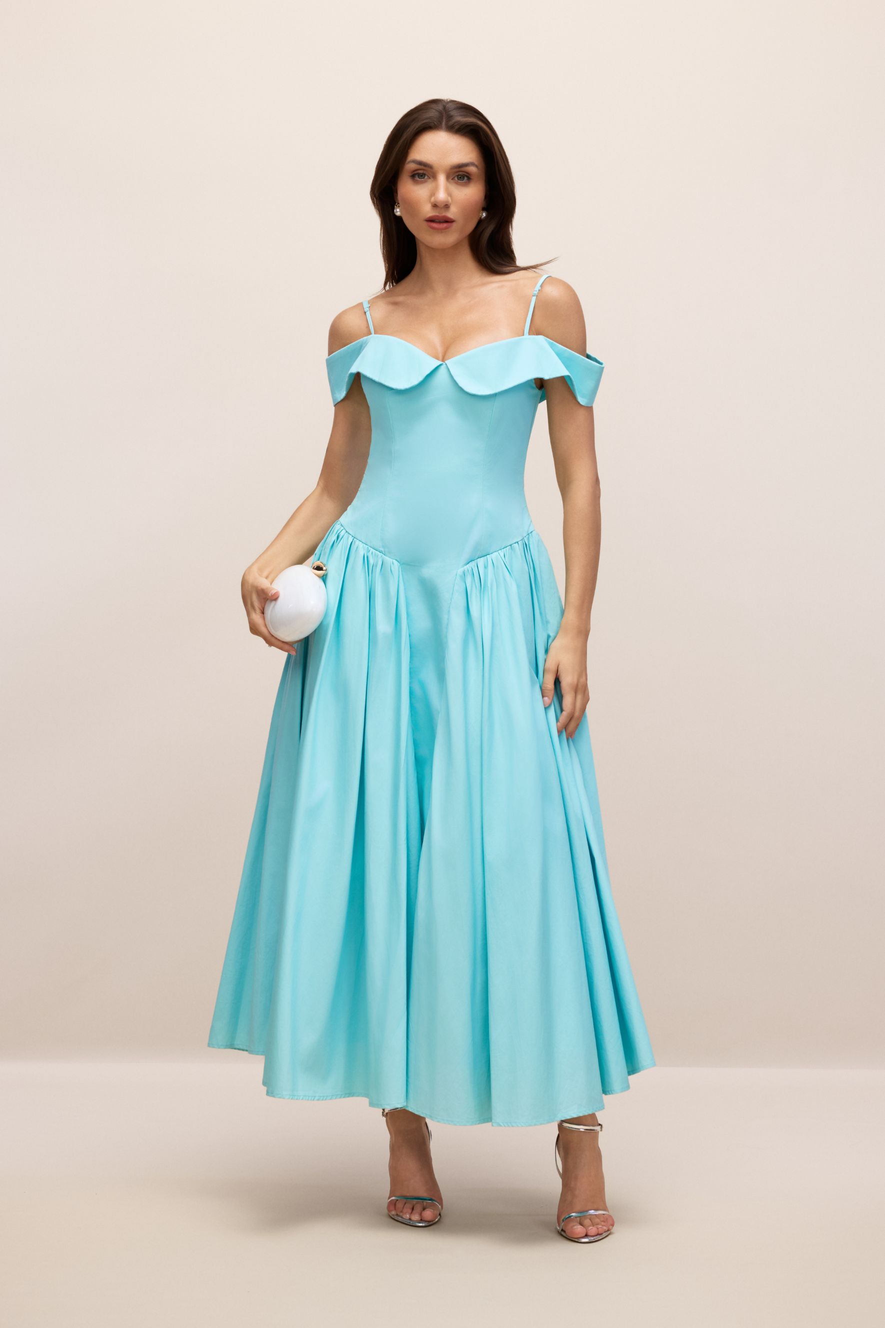 Renee Off-Shoulder A-Line Maxi Dress