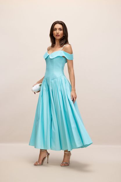 Renee Off-Shoulder A-Line Maxi Dress