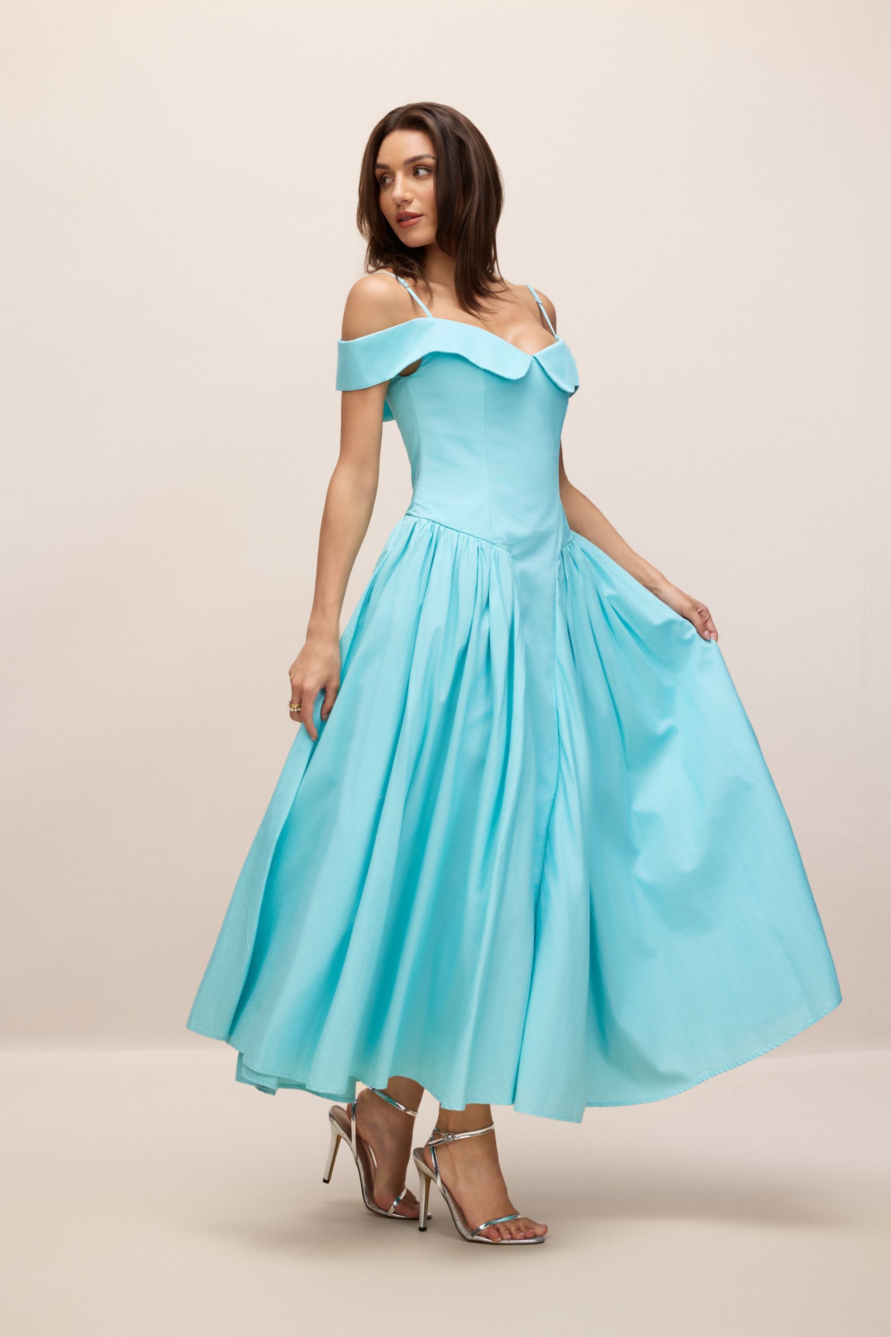 Renee Off-Shoulder A-Line Maxi Dress