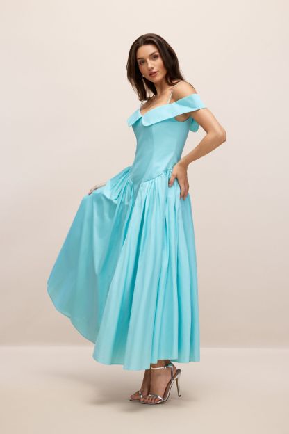 Renee Off-Shoulder A-Line Maxi Dress
