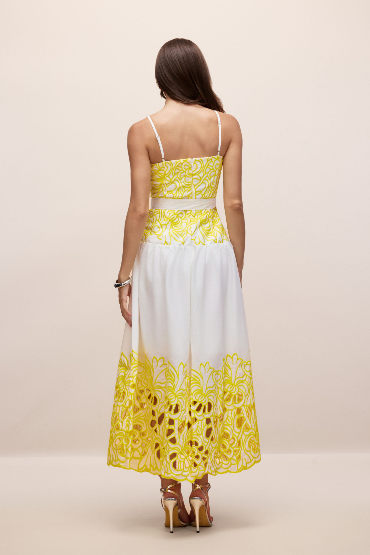 Misty Embroidered Spaghetti Strap Maxi Dress