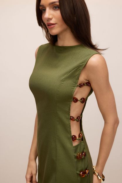 Riva Sleeveless Side Cutout Mini Dress