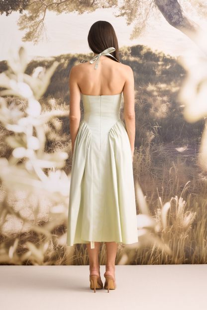 Joanna Halter Neck Backless Midi Dress