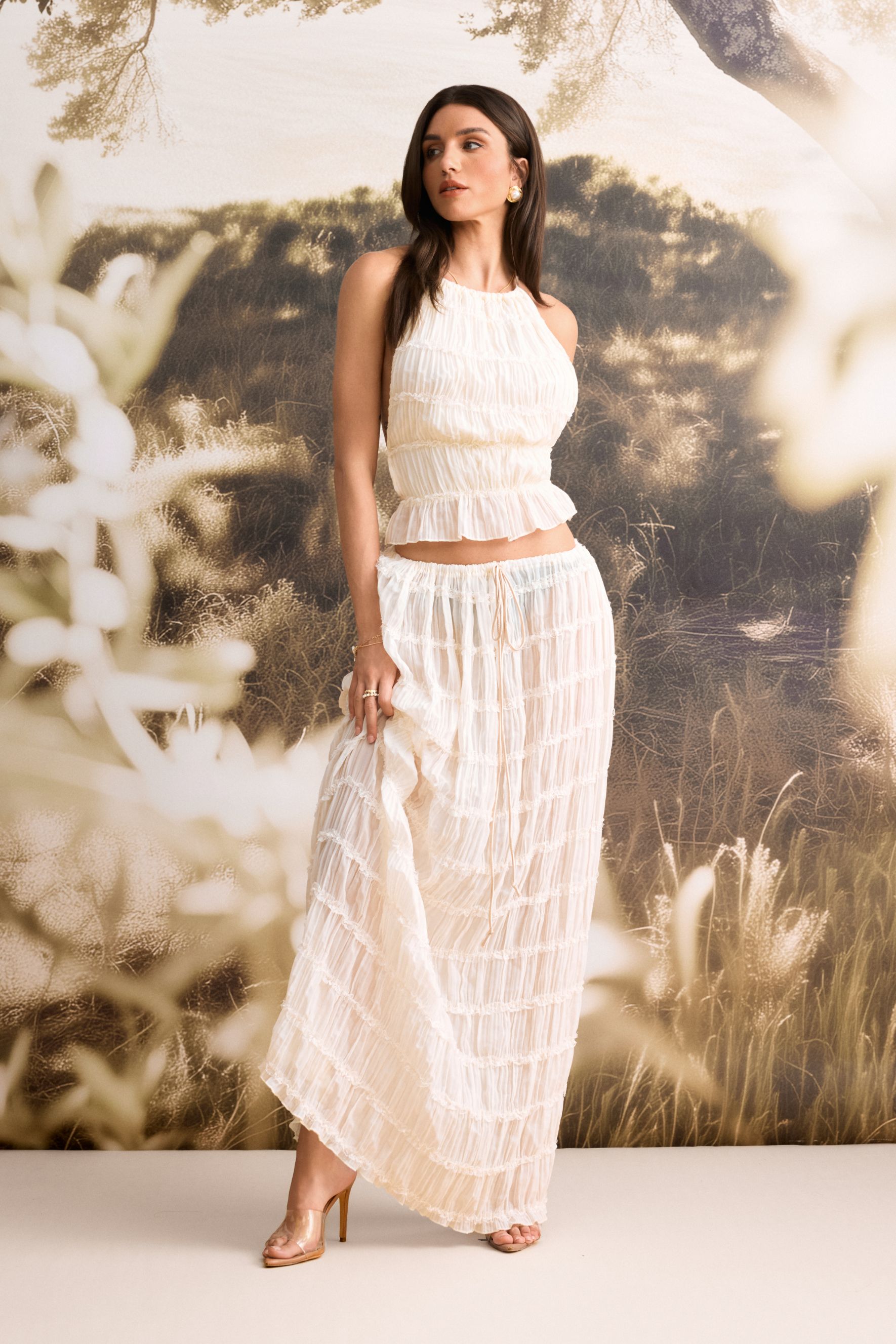 ★2022SS新作★ROMANTIC CROWN★PLEATS SUMMER DRESS ROMANTIC CROWN (ロマンティック クラウン) - PLEATS SUMMER