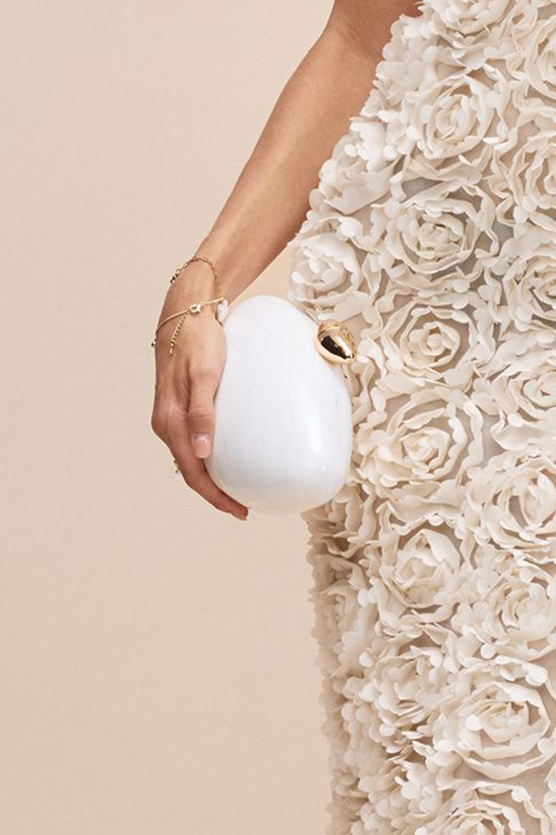 Oval Shaped Acrylic Clutch