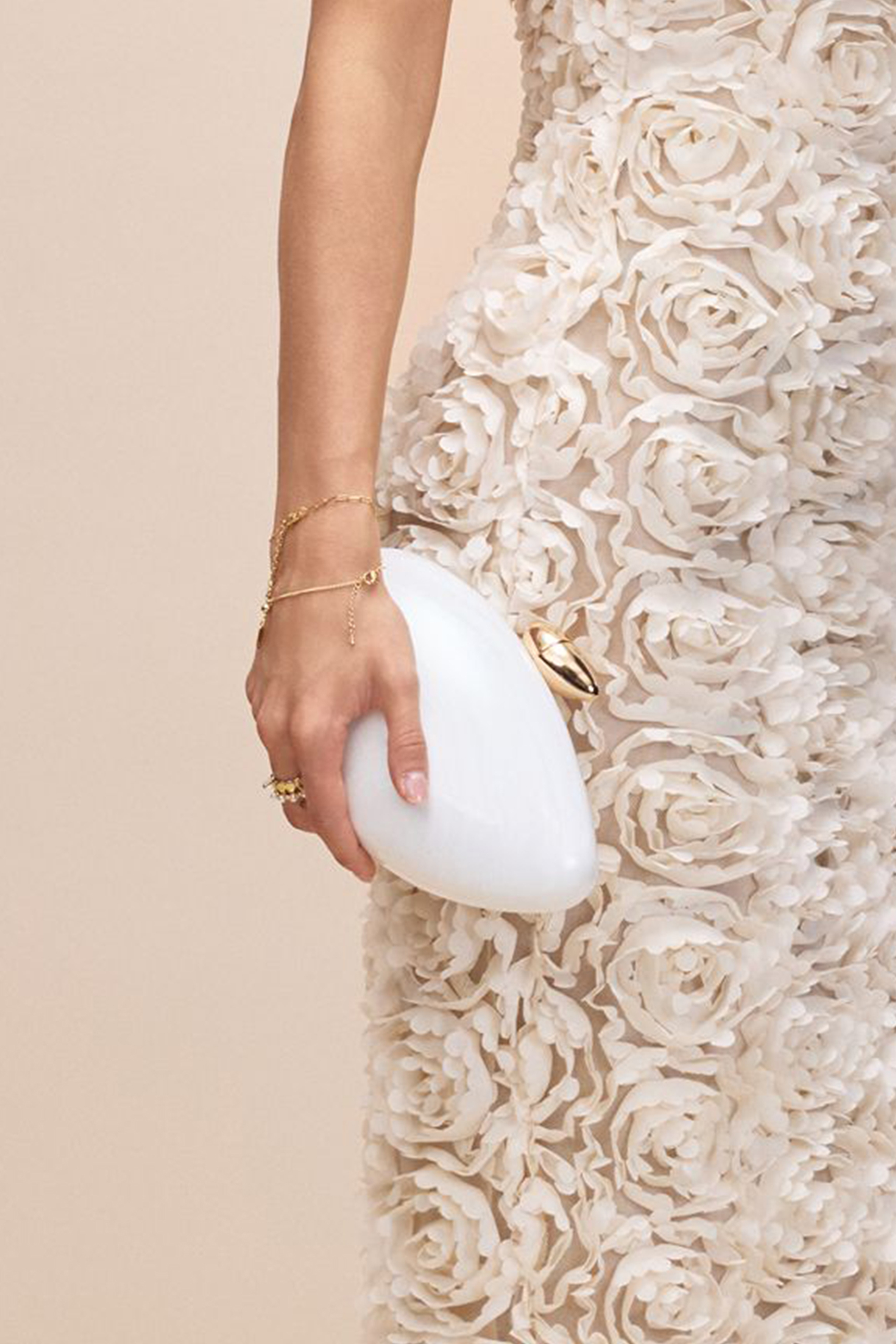 Oval Shaped Acrylic Clutch