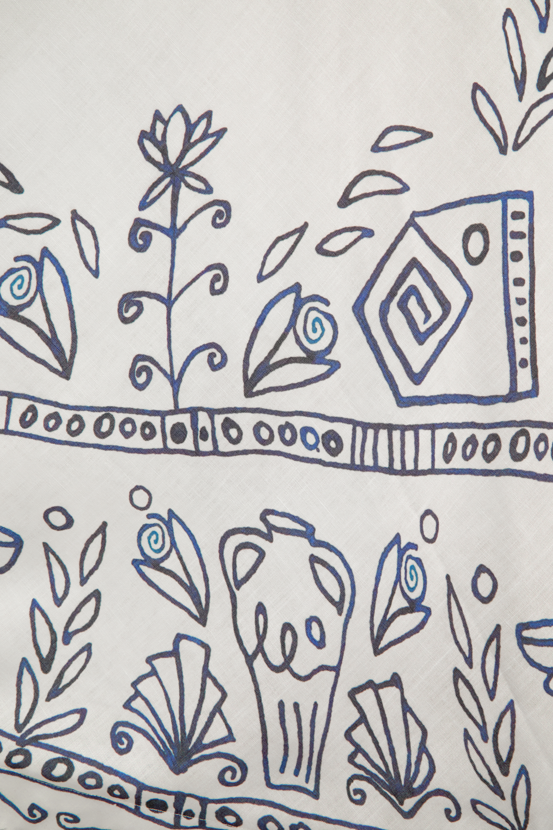 Garden Explorer White Printed Bow Strap Maxi Dress