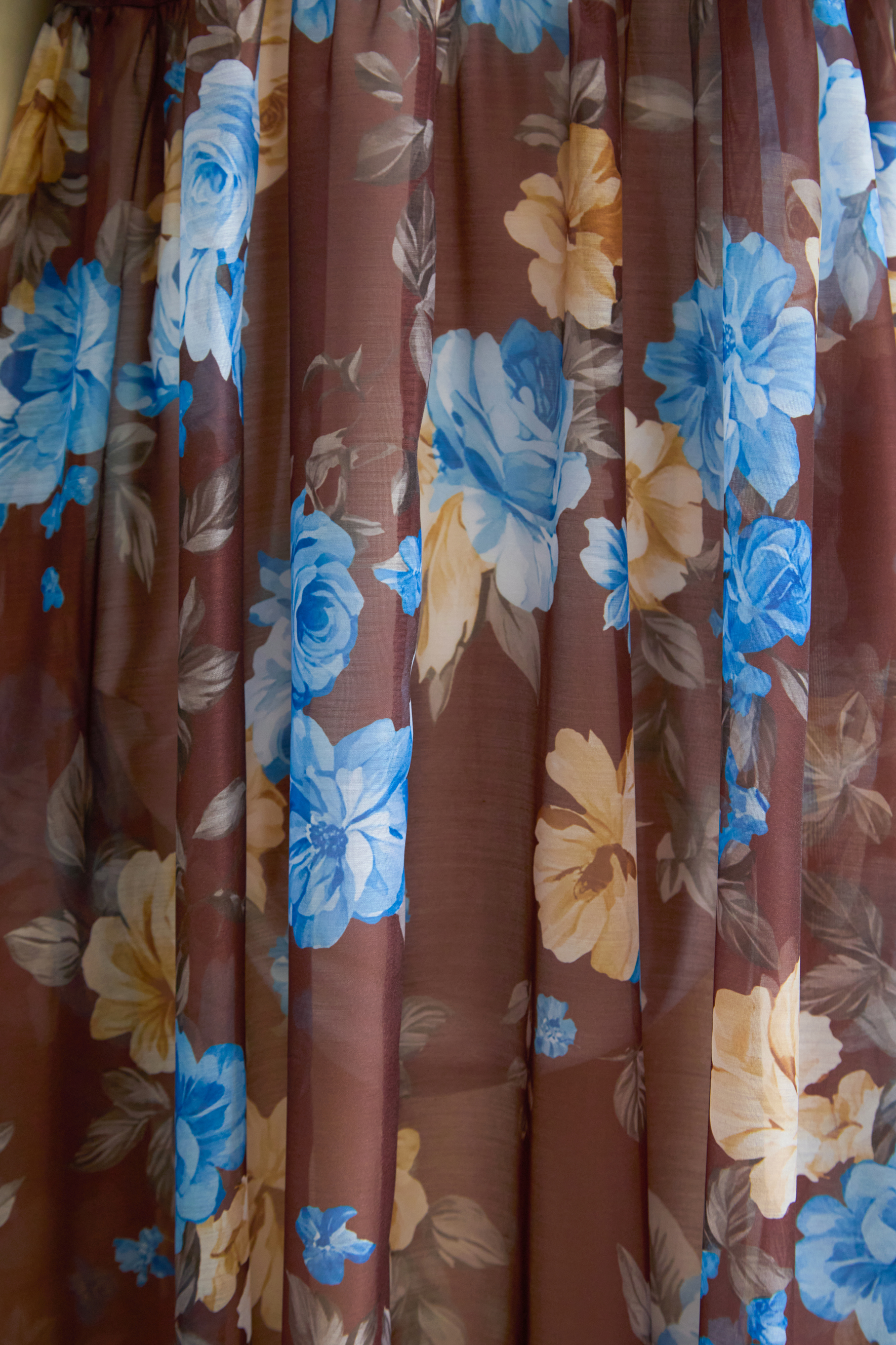 Oh-So Stunning Brown Floral Print Ruffled Maxi Dress