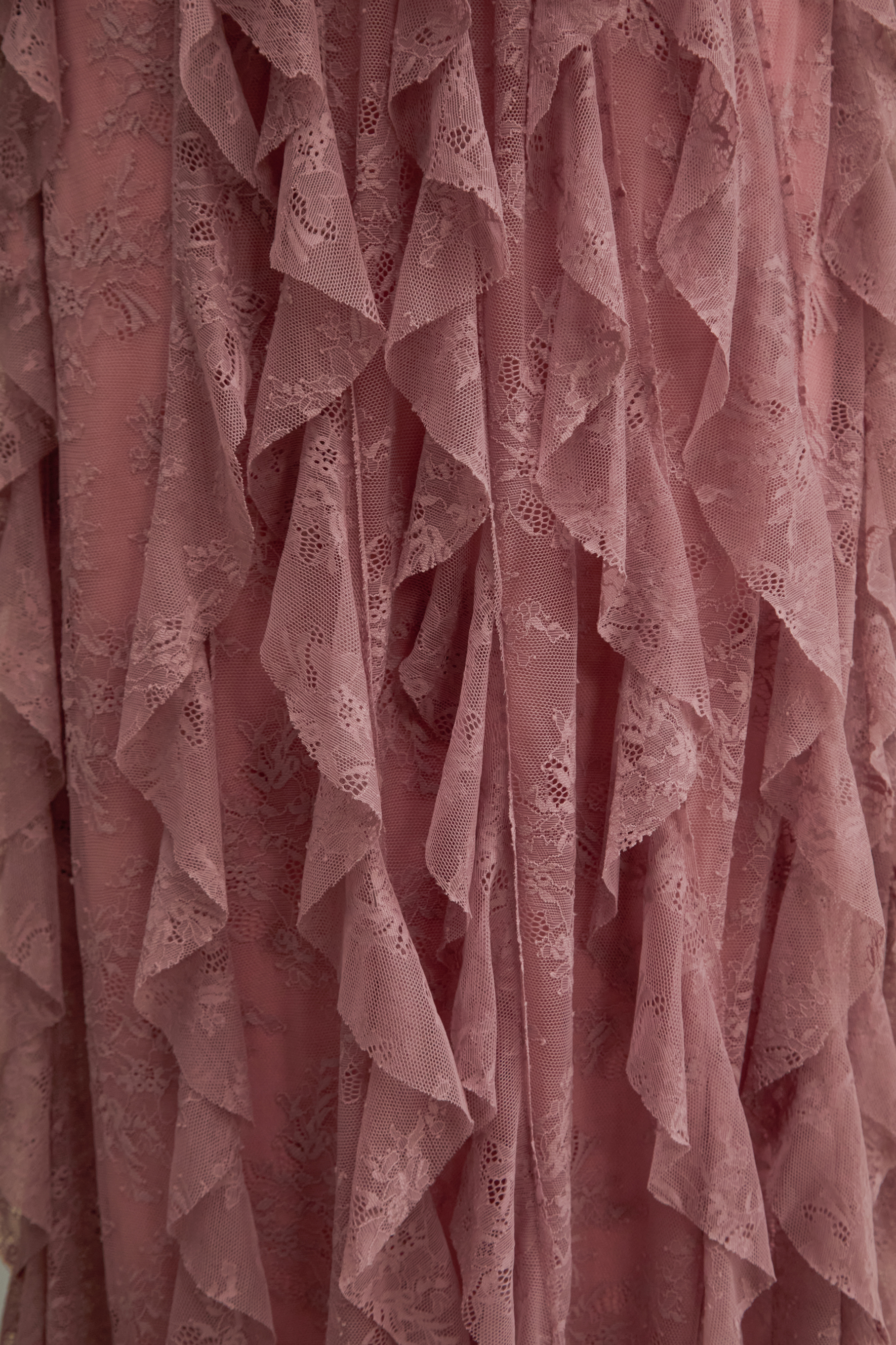 Viva La Vibes Pink Corset Bodice Ruffled Maxi Dress