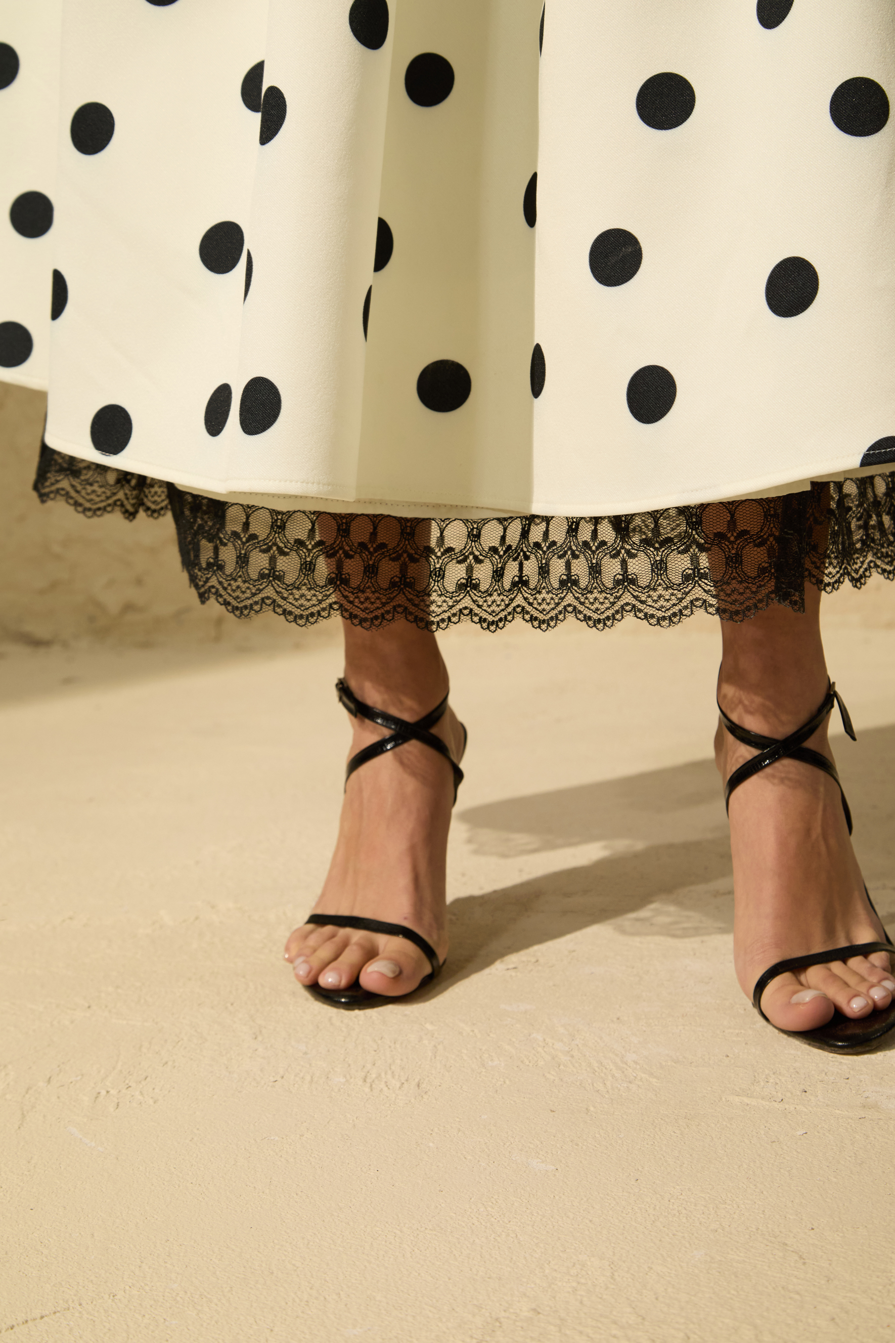 Trends To Come White Polka Dot Halter Maxi Dress