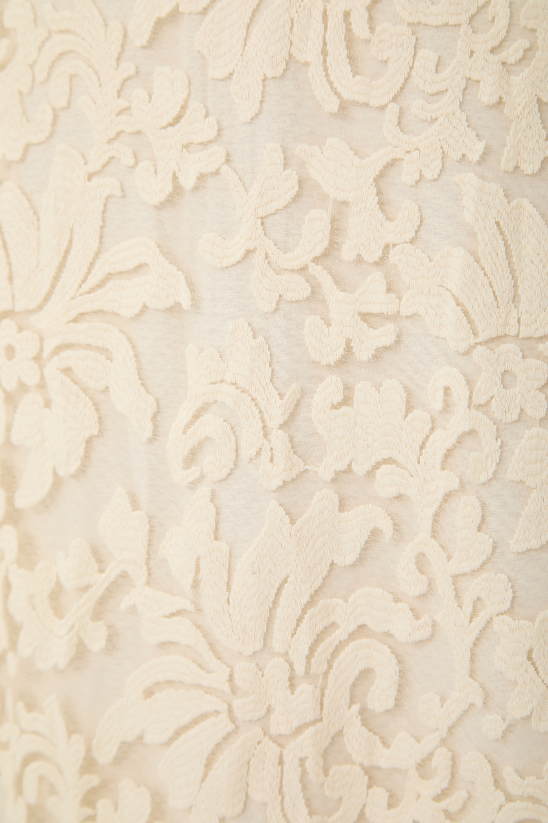 Keep It Interesting Beige Sheer Sleeve Floral Lace Top & Skirt Set