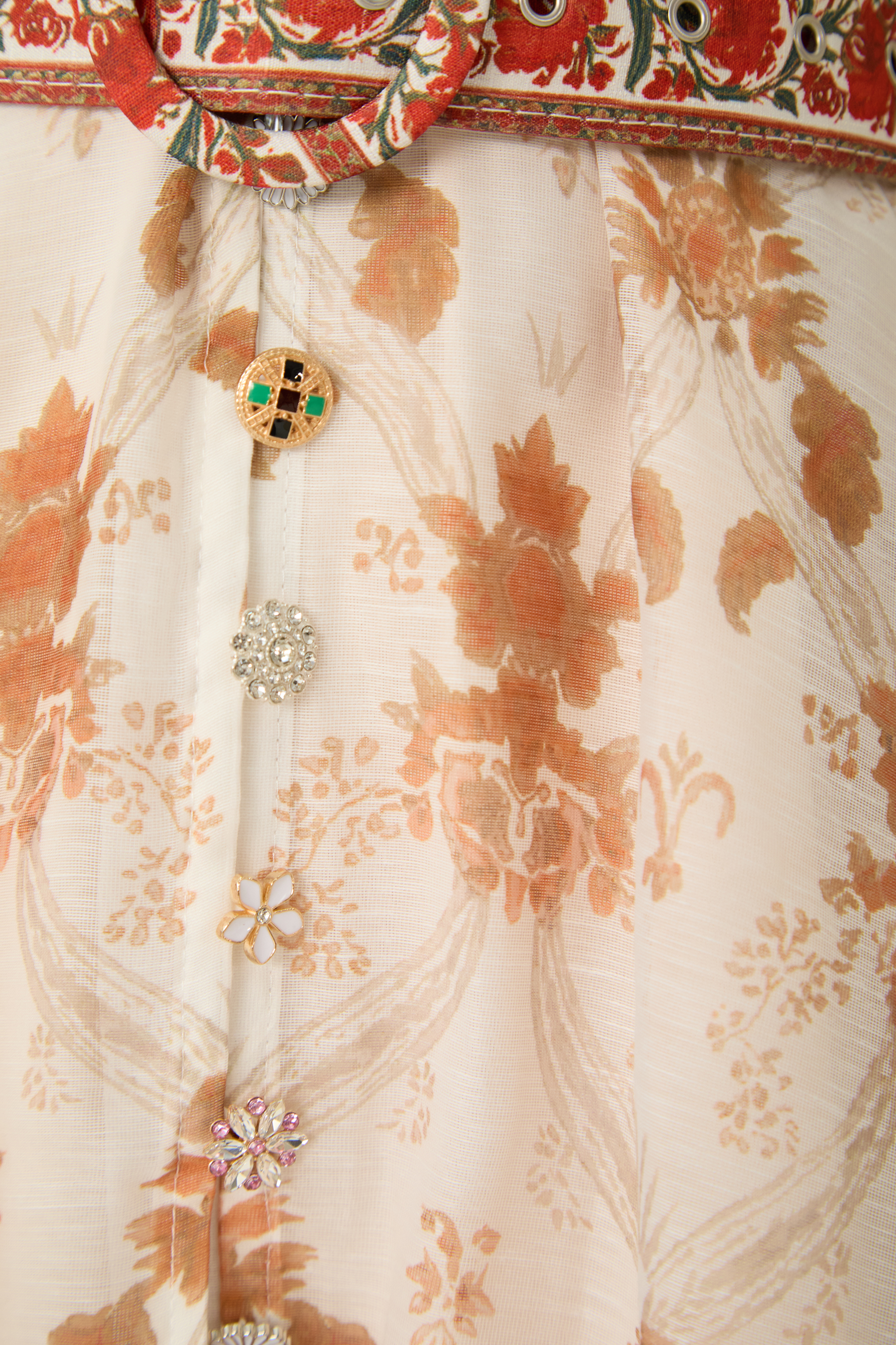 Confident Sensation Beige Balloon Sleeve Floral Print Mini Dress