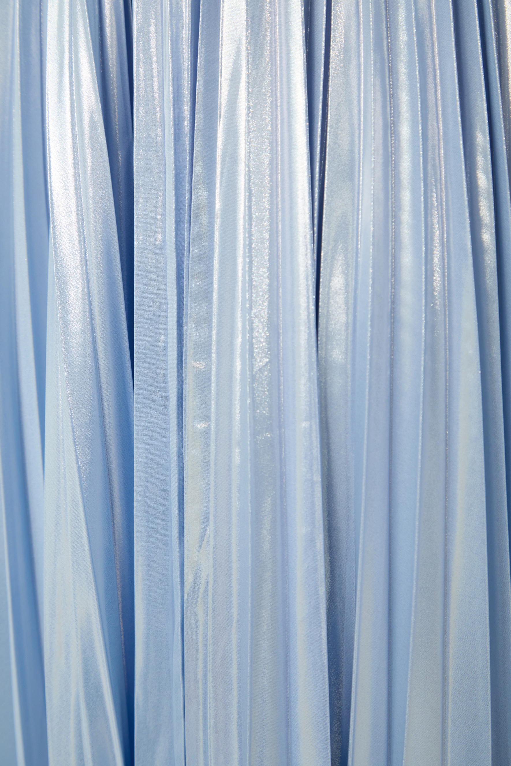 Starlit Shores Blue Cape Sleeve Pleated Maxi Dress