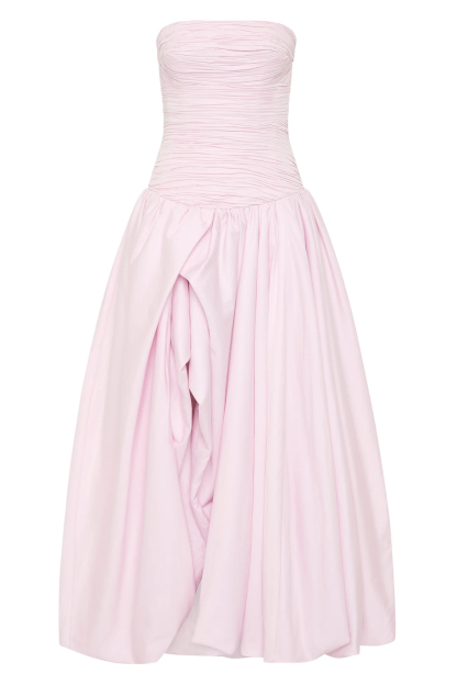 Juliana Floral Print Bubble Hem Maxi Dress