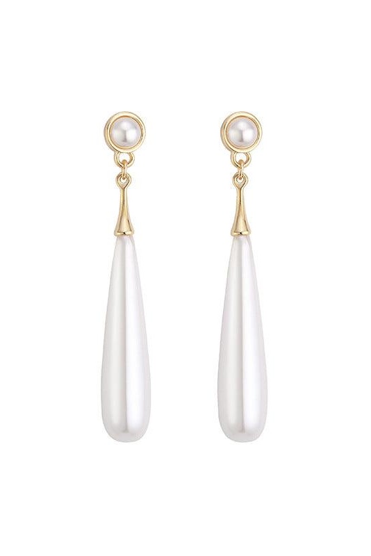 Teardrop Faux Pearl Earrings