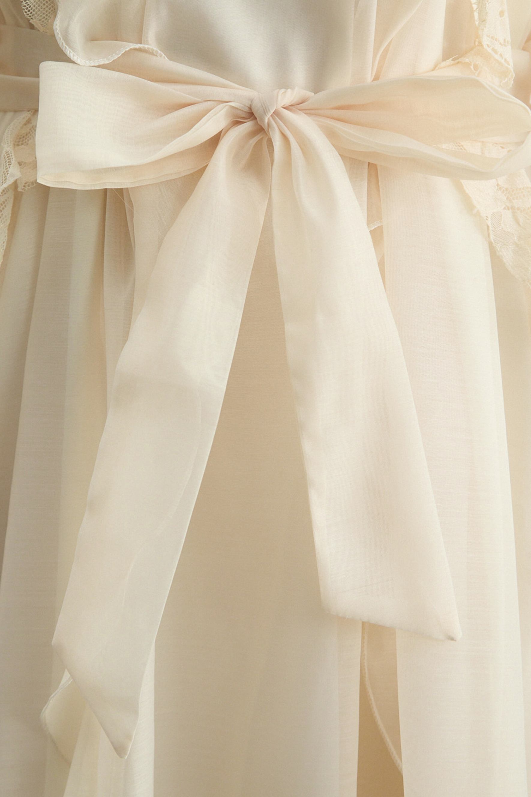 Lovely Day Beige Ruffle Belted Maxi Dress