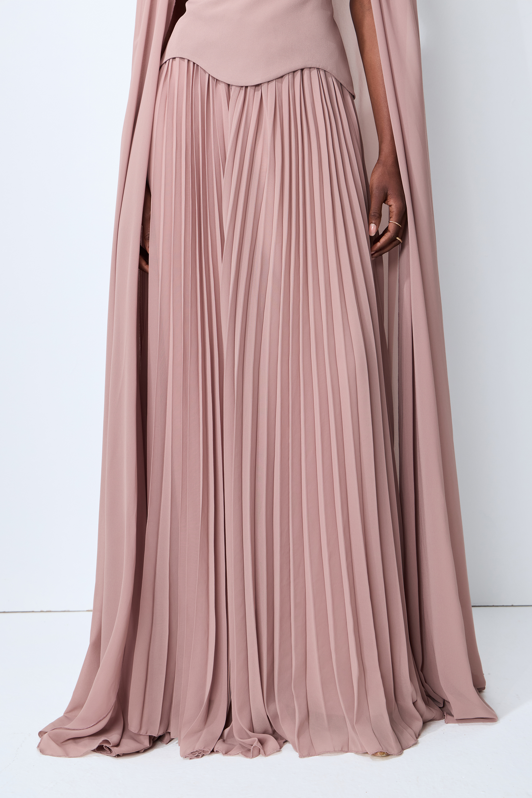 Evening Muse Purple Crystal Embellished Three-Piece Set