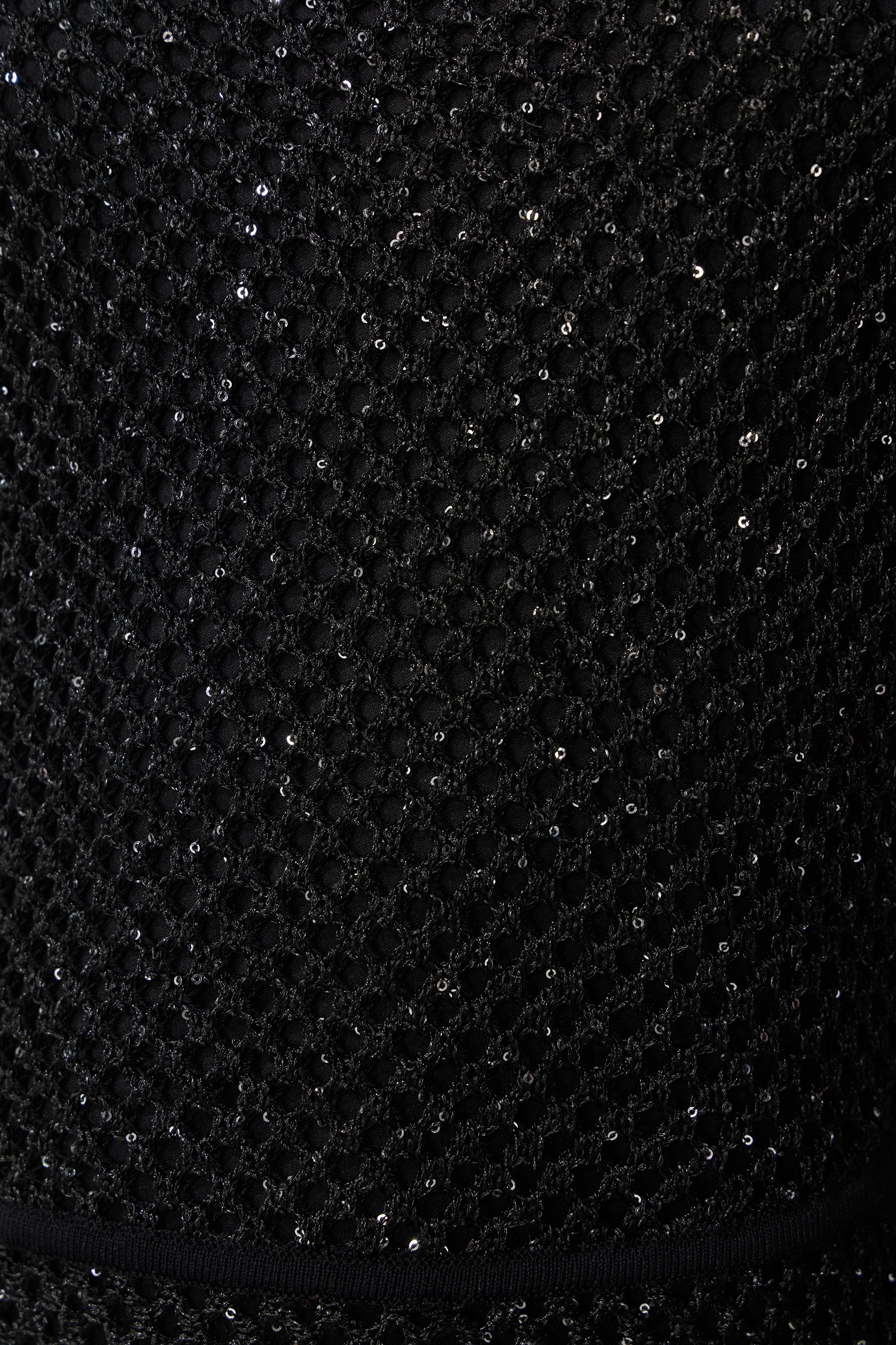 After Dark Black Sequin Sleeveless Knit Maxi Dress