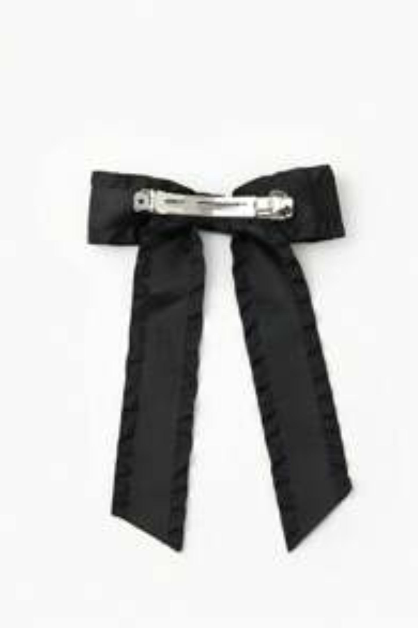 Ruffle Edge Bowknot Satin Hairclip