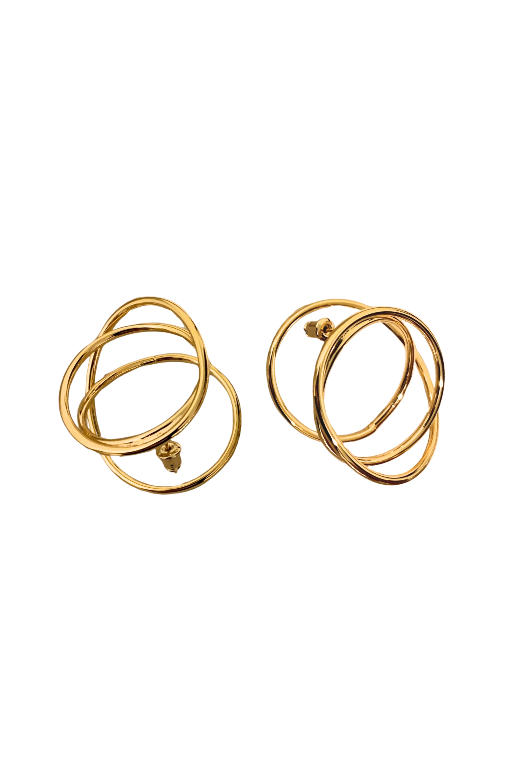 Asymmetrical Loop Dangle Earrings