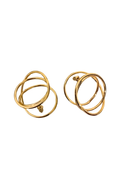 Asymmetrical Loop Dangle Earrings