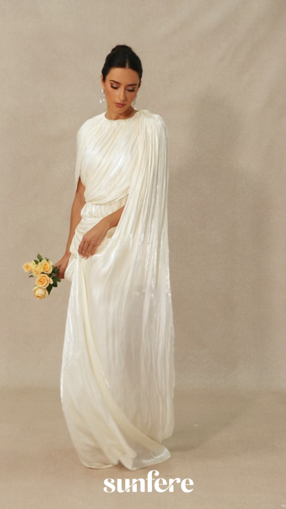 Danielle One Shoulder Draped Mini Dress