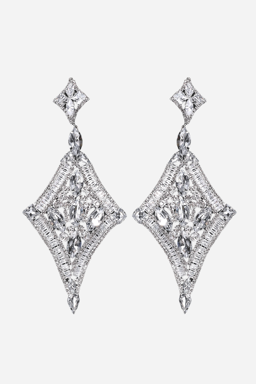Irma Rhombic Diamond Earrings-Sunfere