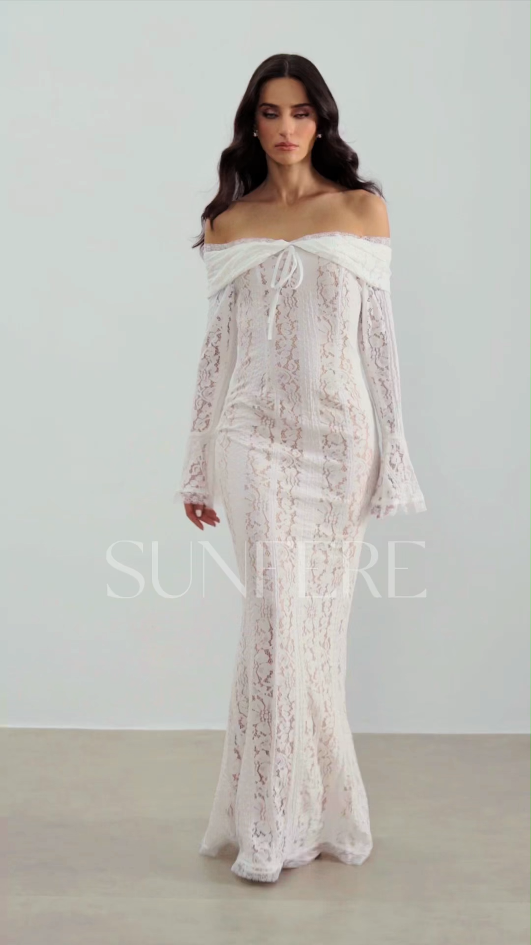 Emily Off Shoulder Lace Maxi Dress