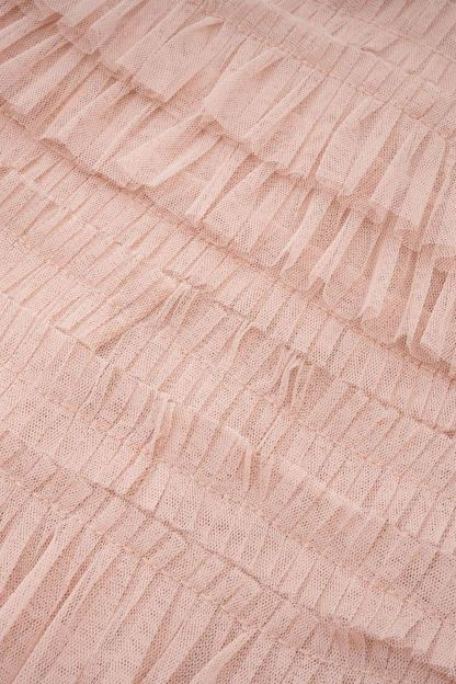 Exceptional Moments Apricot Layered Ruffle Maxi Dress