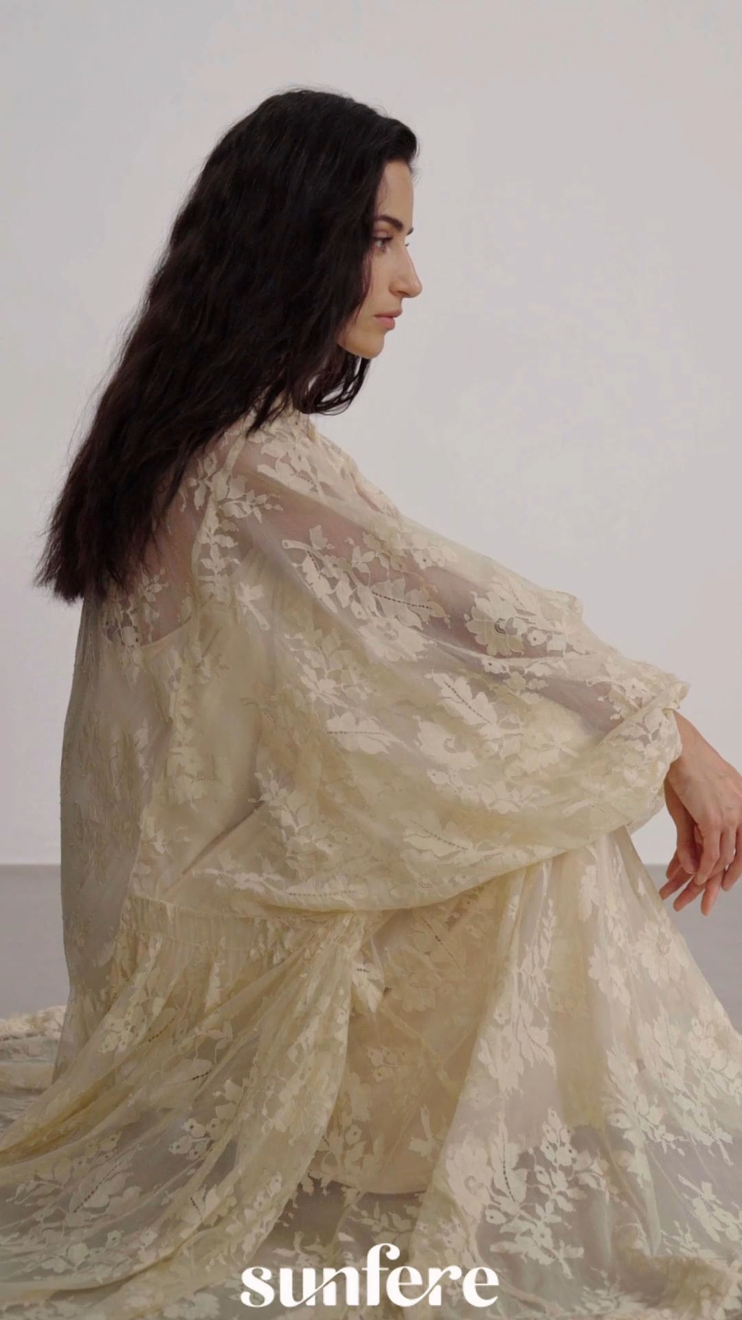 Catharine Floral Lace Sheer Maxi Dress