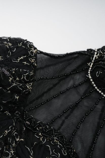 Celia Floral Embroidered Puff Sleeve Maxi Dress