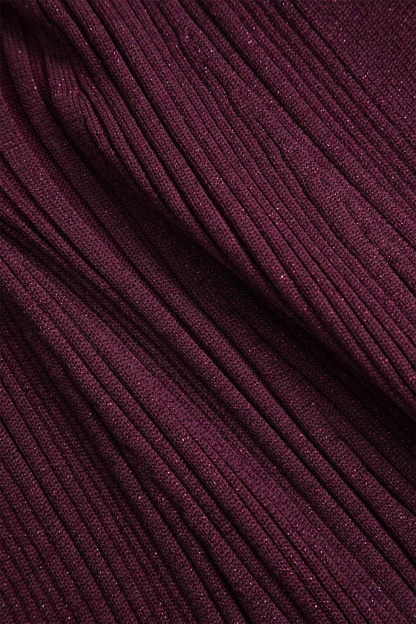 Bernice V-neck Flare Cuffs Knit Midi Dress