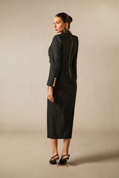 Simona Tuxedo Maxi Blazer Dress