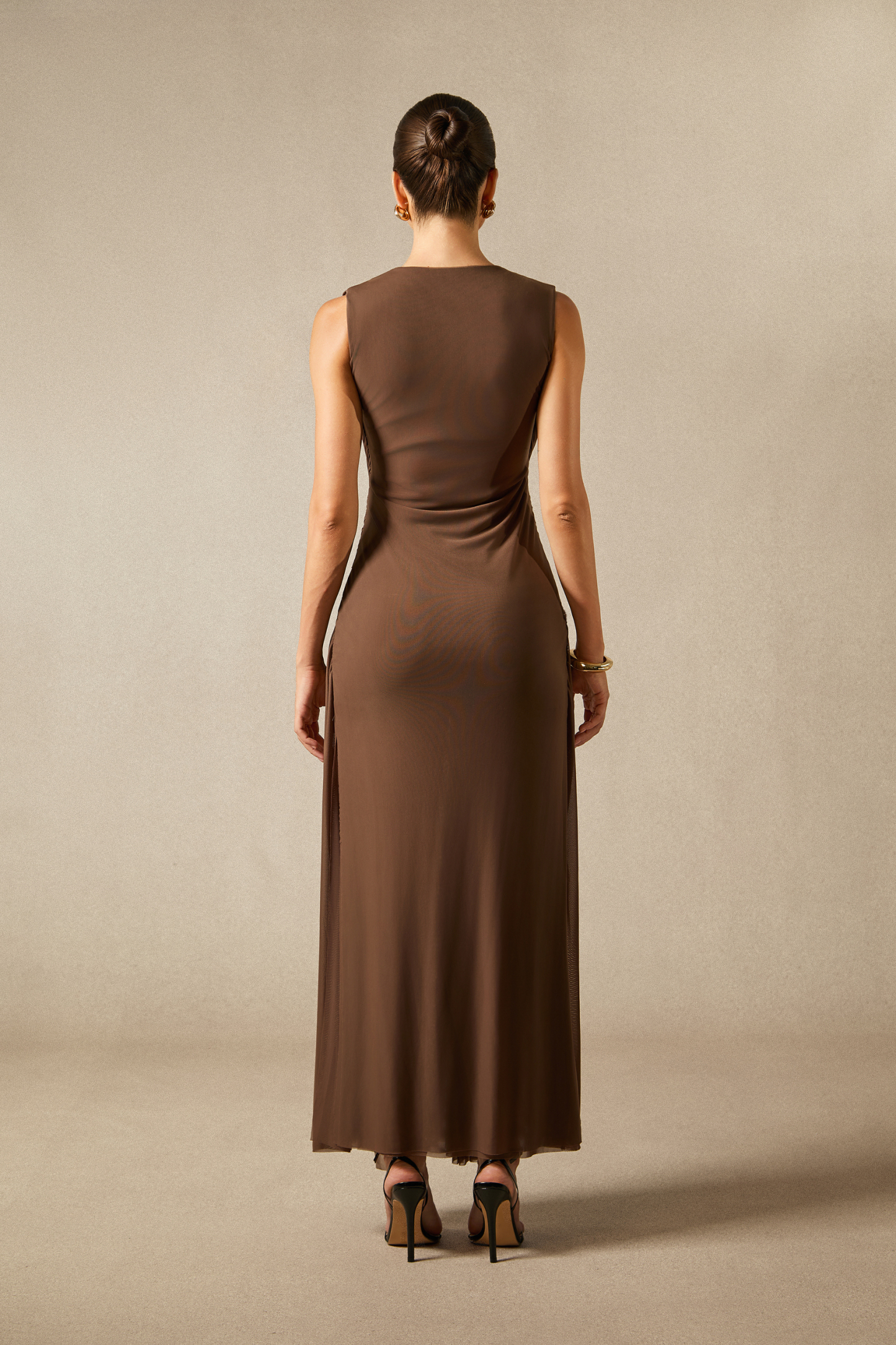 Edna Sleeveless Braided Maxi Dress