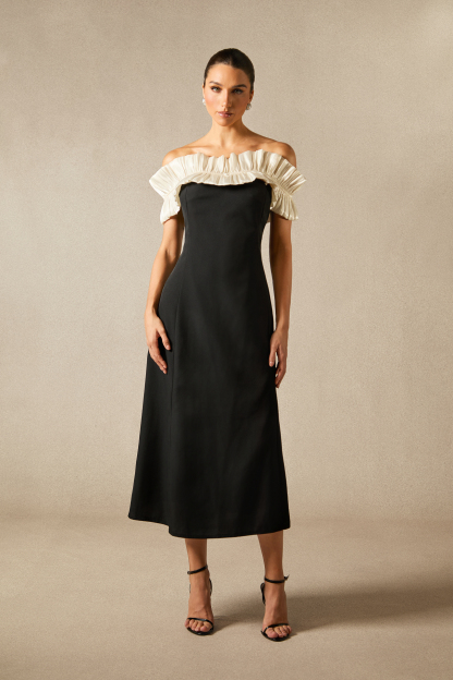 Bonnie Off Shoulder Ruffle Maxi Dress