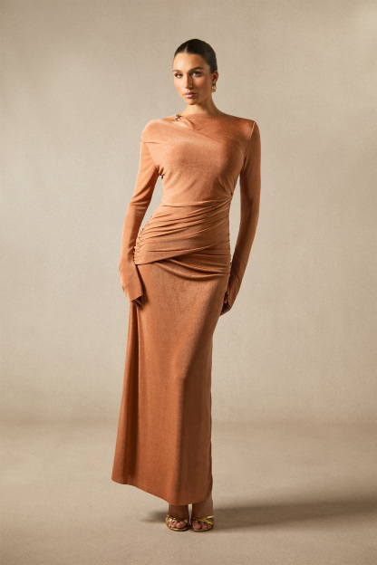 Ophelia Long Sleeve Cutout Maxi Dress